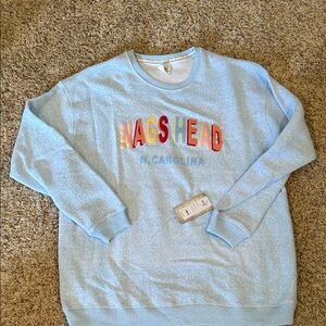 Nags Head Light Blue Crewneck Sweater - Size 2X